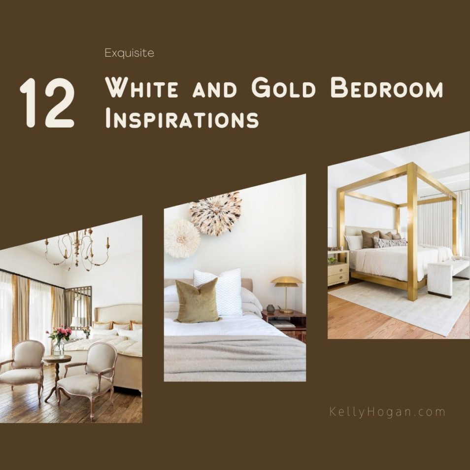 12 Exquisite White And Gold Bedroom Inspirations