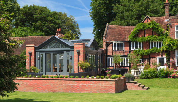 complement the best classic brick exterior with red brick gable design and greenhouse-style glass roofs