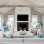 try a coastal style living room with gray and white combo on walls and upholstery