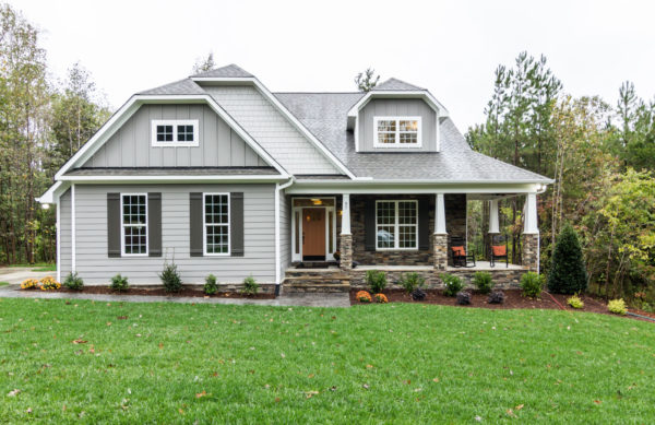 combine urbane bronze shutter color with dovetail house siding for a charming craftsman style