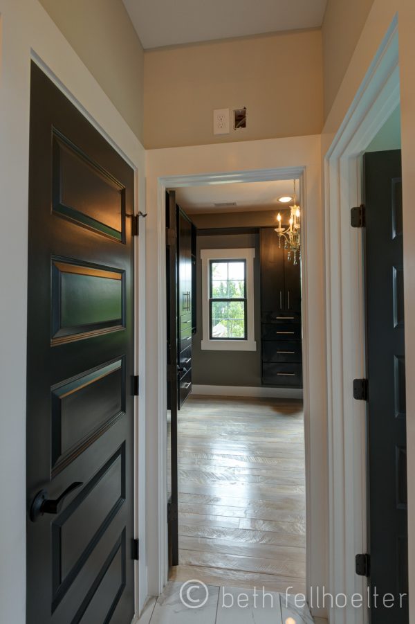 choose pittsburgh paint black magic black doors to go with white trim for a classic and modern design