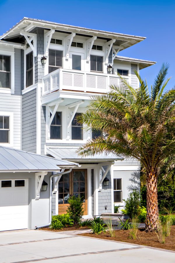 create a beach-style vibe in your sw 7072 online blue-gray house with a beautiful tree