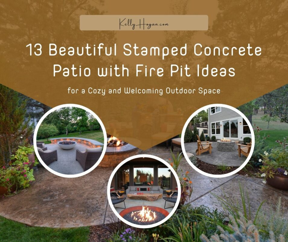 13 Beautiful Stamped Concrete Patio With Fire Pit Ideas